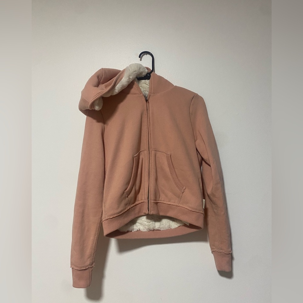Women’s pink Abercrombie & Fitch Full Zip Sweatshirt Small